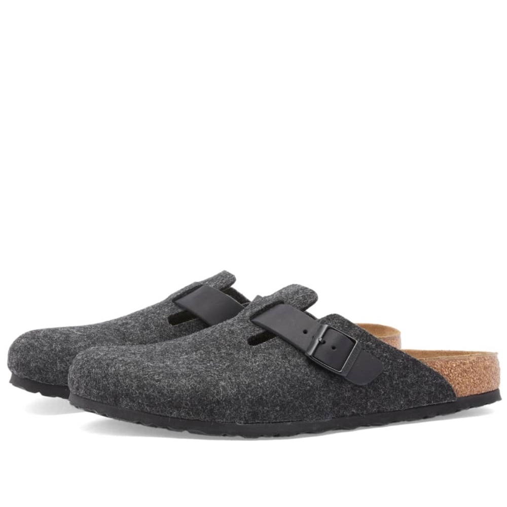 Birkenstock Gray Slip-On Loafers with Adjustable Straps